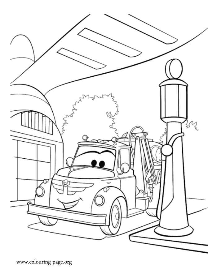 Plansa de colorat cu Cars pixar 198 110